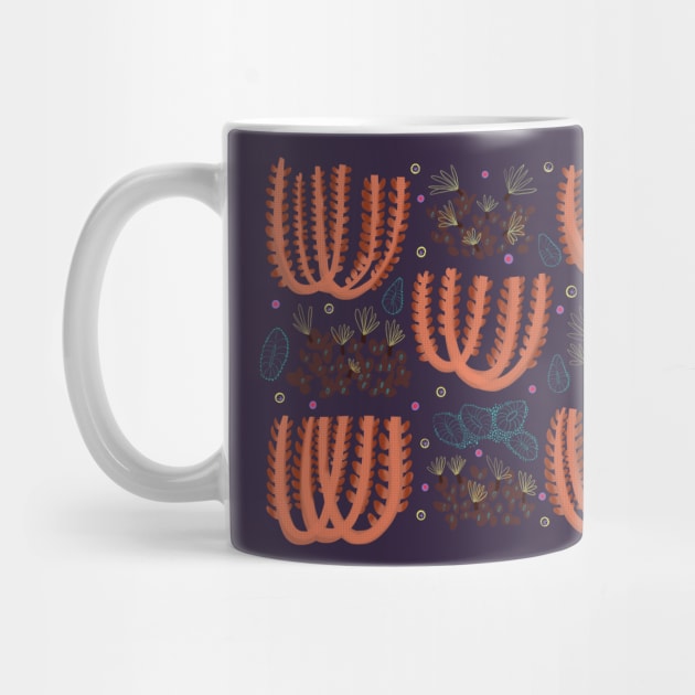 corals and plants in the sea by Pacesyte